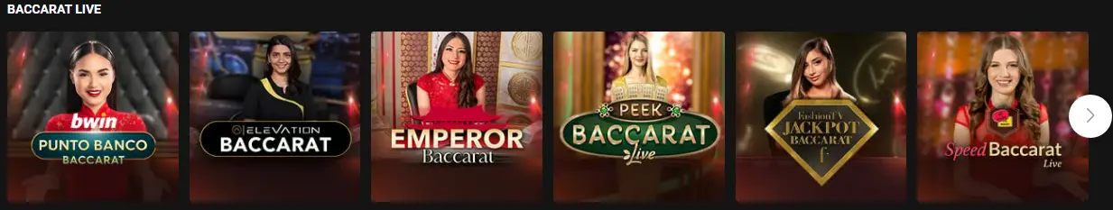 Baccarat su bwin